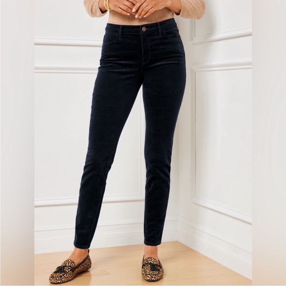 Talbots Pants - Talbots | Corduroy Jegging Pants Ribbed Mid Rise Skinny Fit Black 2P Petite